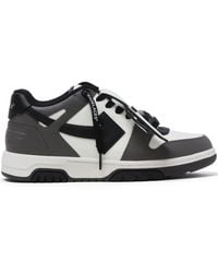 Off-White c/o Virgil Abloh - Out Of Office Logo-Embroidered Leather Low-Top Trainers - Lyst