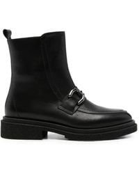 SERGIO MORETTI FIRENZE - Horsebit-Detail Leather Ankle Boots - Lyst