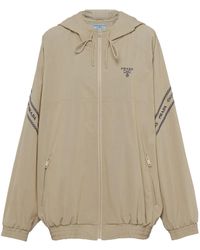 Prada - Embroidered Cotton-Blend Jacket - Lyst