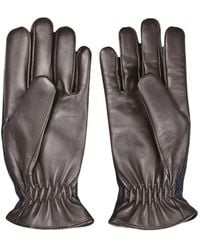 Gran Sasso - Herringbone-Knit Panelled Gloves - Lyst