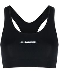 Jil Sander - Logo-Print Sports Bra - Lyst