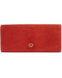 Gianvito Rossi - Monica Suede Clutch Bag - Lyst