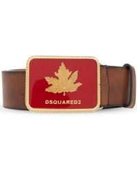 DSquared² - Ledergürtel Mit Logo-Schnalle - Lyst
