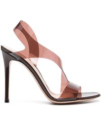 Gianvito Rossi - Metropolis 105Mm Transparent Sandals - Lyst