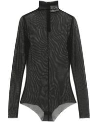Atu Body Couture - Point D'Esprit Tulle Bodysuit - Lyst