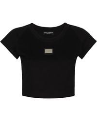 Dolce & Gabbana - Cropped T-Shirt - Lyst