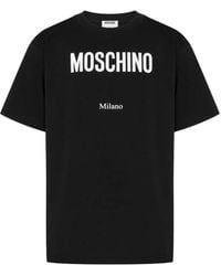 Moschino - Logo-Print Crew-Neck T-Shirt - Lyst