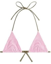 Kith - Haut De Bikini Talia Ii À Logo Embossé - Lyst