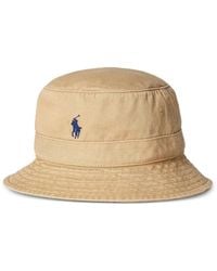Polo Ralph Lauren - Embroidered-Logo Bucket Hat - Lyst