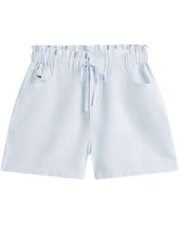 Tommy Hilfiger - Striped-Pattern Drawstring-Fastening Shorts - Lyst