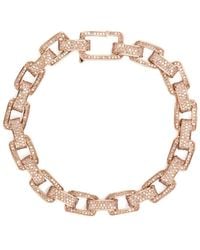 SHAY - 18K Rose Deco Diamond Bracelet - Lyst