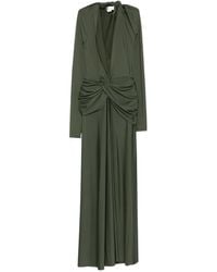 Victoria Beckham - Twist-Front Long-Sleeve Dress - Lyst
