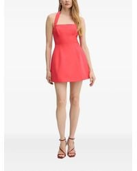 Bardot - Vestido corto con cuello halter - Lyst