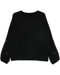 Liviana Conti - Button-Detail Wool Sweater - Lyst