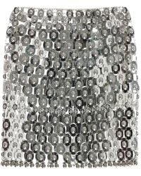 Rabanne - Disc-Embellished Chainmail Mini Skirt - Lyst