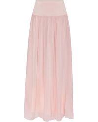Posse - Falda larga Solene fruncida - Lyst