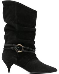Alchimia - Ring-Detail Suede Boots - Lyst
