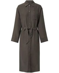Soeur - Belted Shirt Midi Dress - Lyst