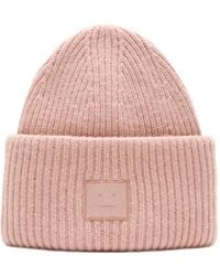 Acne Studios - Face Logo Beanie - Lyst