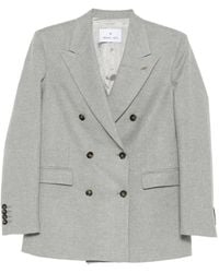 Manuel Ritz - Flannel Double-Breasted Blazer - Lyst