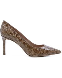 Notabene - Carolina 70 Croco-Effect Pointed-Toe Pumps - Lyst