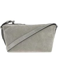 Moschino - Suede Zip-Fastening Shoulder Bag - Lyst