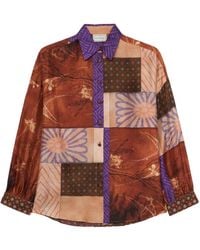 Pierre Louis Mascia - パッチワークプリント シャツ - Lyst