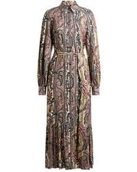 Etro - Paisley-Print Shirt Dress - Lyst