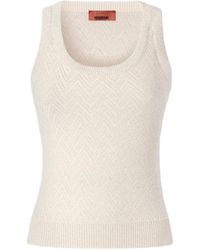 Missoni - Herringbone-Pattern Sleeveless Top - Lyst