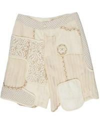 Commun's - Patchwork Shorts - Lyst