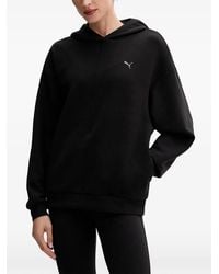 PUMA - Logo-Print Drop-Shoulder Hoodie - Lyst