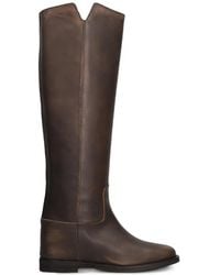 Via Roma 15 - V-Cut Knee-High Boots - Lyst