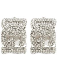 Dolce & Gabbana - Embellished Dg Millennials Logo Earrings - Lyst