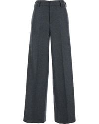 PT Torino - Elasticated-Waist Wool Trousers - Lyst
