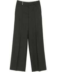 Peserico - High-Waisted Wide-Leg Trousers - Lyst