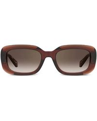 Moschino - Rectangle-Frame Sunglasses - Lyst