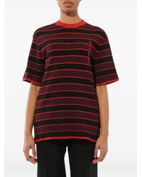 Givenchy - Gestreifter Pullover Mit Logo-Stickerei - Lyst