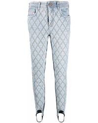 DIESEL - D-Duc Super-Skinny Stirrup Jeans - Lyst