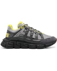 Versace - Trigreca Sneakers In Baroque Print Leather And Nylon - Lyst