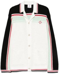 CASABLANCA - Cardigan With Striped Details - Lyst