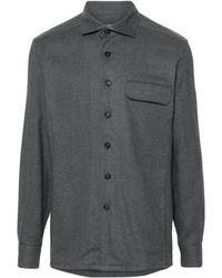 Corneliani - Spread-collar Cotton Shirt - Lyst