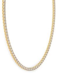 Diamond Essentials - Diamond Tennis Necklace - Lyst