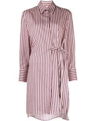 Maison Kitsuné - Striped Shirt Minidress - Lyst
