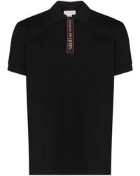 Alexander McQueen - Poloshirt Met Logoband - Lyst