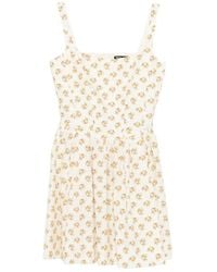 Maje - Short Flared Patterned Dress - Lyst