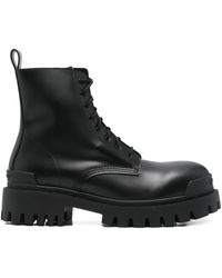 Balenciaga - 49Mm Lace-Up Boots - Lyst