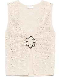 Sandro - Gehaakte Top - Lyst