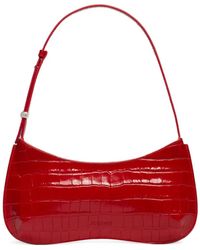 Jacquemus - Le Bisou Crocodile-Embossed Zip Shoulder Bag - Lyst