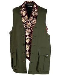 Comme des Garçons - Floral-Trim Flap-Pocket Vest - Lyst