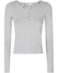 Low Classic - Gerippter Henry Grigia Pullover - Lyst